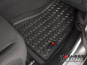 Jeep Wrangler JL Floor Liners - Black - Front & Rear - 2 Door